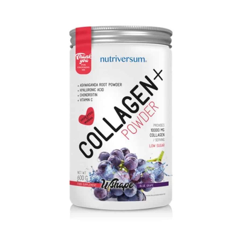 nutriversum wshape collagen por kékszőlő