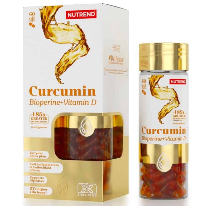Nutrend Curcumin + Bioperine + Vitamin D - 60 kapszula